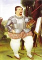 スペインの征服者フェルディナンドの船頭としての自画像